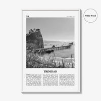 Trinidad Print Black and White, Trinidad Wall Art, Trinidad Poster, Trinidad Photo, Trinidad, California, USA, United States, North America