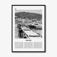 Trogir Print Black and White, Trogir Wall Art, Trogir Poster, Trogir Photo, Trogir Wall Décor, Traù, Croatia, Split-Dalmatia, Hrvatska