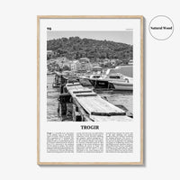 Trogir Print Black and White, Trogir Wall Art, Trogir Poster, Trogir Photo, Trogir Wall Décor, Traù, Croatia, Split-Dalmatia, Hrvatska