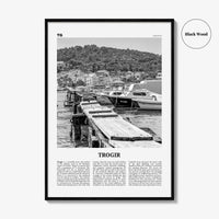 Trogir Print Black and White, Trogir Wall Art, Trogir Poster, Trogir Photo, Trogir Wall Décor, Traù, Croatia, Split-Dalmatia, Hrvatska