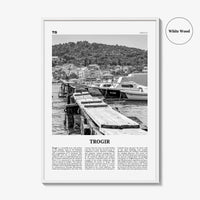 Trogir Print Black and White, Trogir Wall Art, Trogir Poster, Trogir Photo, Trogir Wall Décor, Traù, Croatia, Split-Dalmatia, Hrvatska