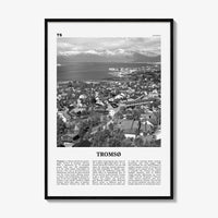 Tromso Print Black and White, Tromsø Wall Art, Tromsø Poster, Tromsø Photo, Tromsø Wall Décor, Tromsø Map, Norway