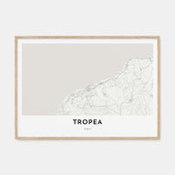 Tropea Map Landscape Poster