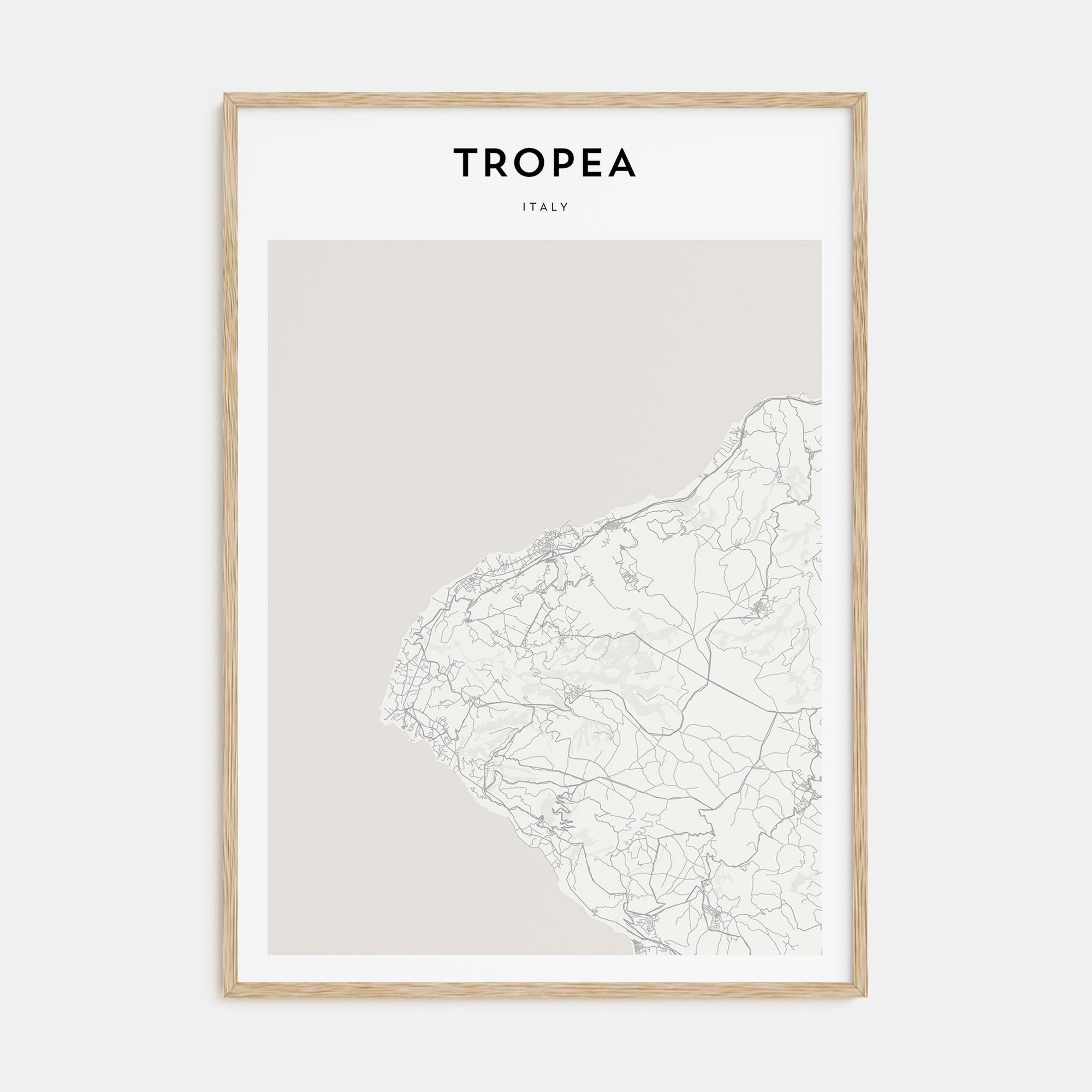 Tropea Map Portrait Poster