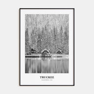 Truckee Portrait B&W Poster