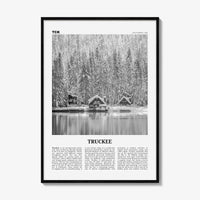 Truckee Print Black and White, Truckee Wall Art, Truckee Poster, Truckee Photo, Truckee Décor, California, USA, United States, North America