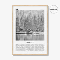 Truckee Print Black and White, Truckee Wall Art, Truckee Poster, Truckee Photo, Truckee Décor, California, USA, United States, North America