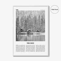Truckee Print Black and White, Truckee Wall Art, Truckee Poster, Truckee Photo, Truckee Décor, California, USA, United States, North America