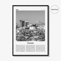 Tucson Print Black and White No 1, Tucson Wall Art, Tucson Poster, Tucson Photo, Tucson Wall Decor, Arizona, USA, United States, America