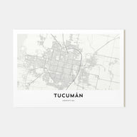 Tucumán Map Landscape Poster