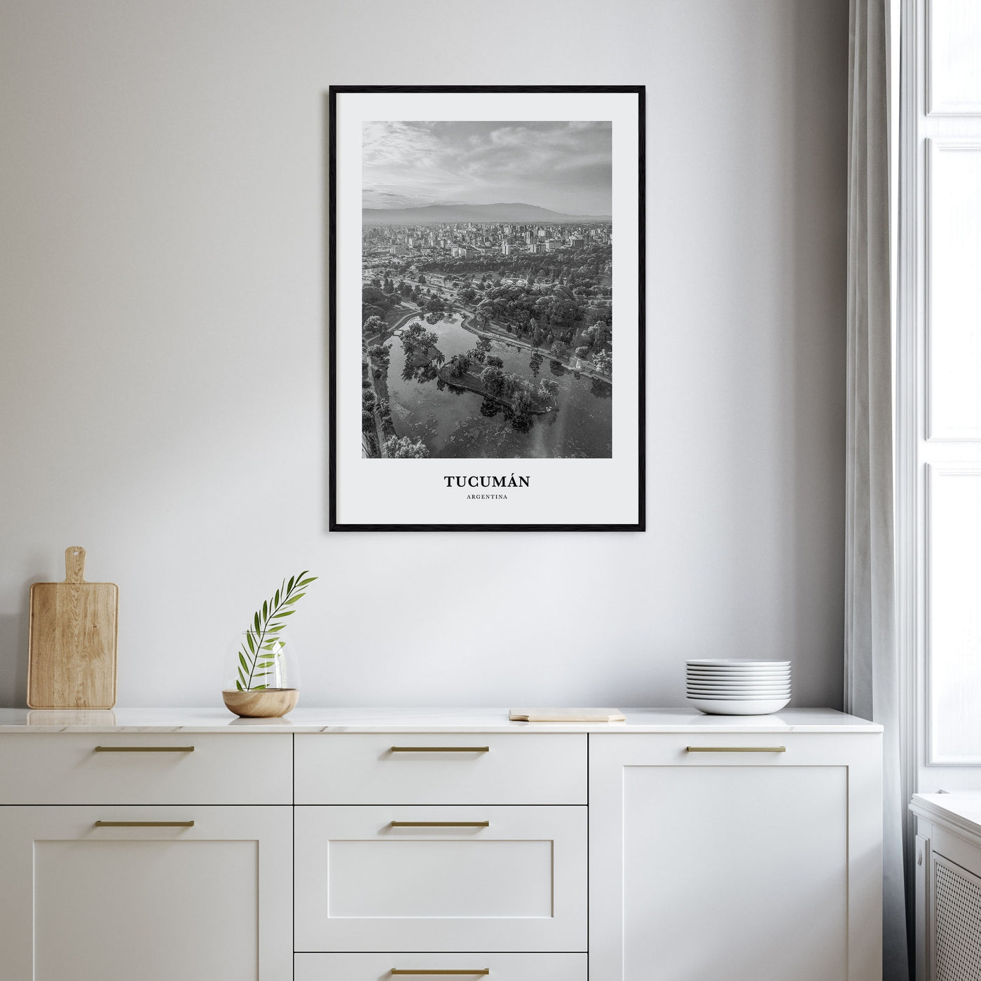 Tucumán Portrait B&W Poster