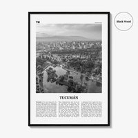 Tucuman Print Black and White, Tucumán Wall Art, Tucumán Poster, Tucumán Photo, Tucumán Wall Décor, Argentina, San Miguel de Tucumán