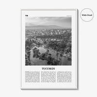 Tucuman Print Black and White, Tucumán Wall Art, Tucumán Poster, Tucumán Photo, Tucumán Wall Décor, Argentina, San Miguel de Tucumán