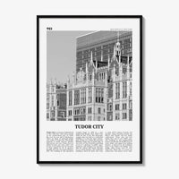 Tudor City Print Black and White, Tudor City Wall Art, Tudor City Poster, Tudor City Photo, Tudor City Décor, Tudor City Map, New York City