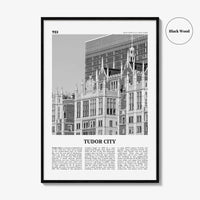 Tudor City Print Black and White, Tudor City Wall Art, Tudor City Poster, Tudor City Photo, Tudor City Décor, Tudor City Map, New York City