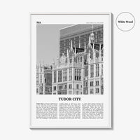 Tudor City Print Black and White, Tudor City Wall Art, Tudor City Poster, Tudor City Photo, Tudor City Décor, Tudor City Map, New York City