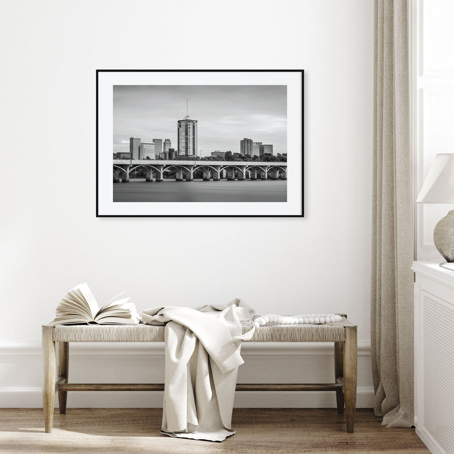 Tulsa Landscape B&W Poster
