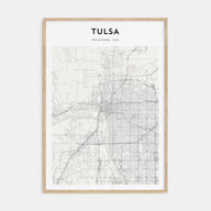 Tulsa Map Portrait Poster