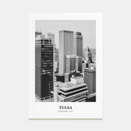 Tulsa Portrait B&W Poster
