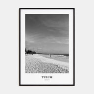 Tulum Portrait B&W No 1 Poster
