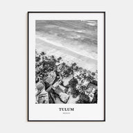 Tulum Portrait B&W No 2 Poster