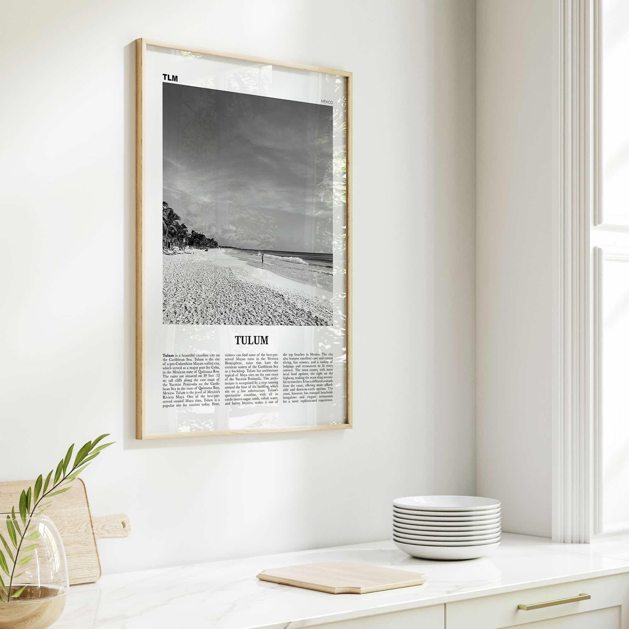 Tulum Print Black and White No 1, Tulum Wall Art, Tulum Poster, Tulum Photo, Tulum Wall Decor, City Art Print, Mexico Print