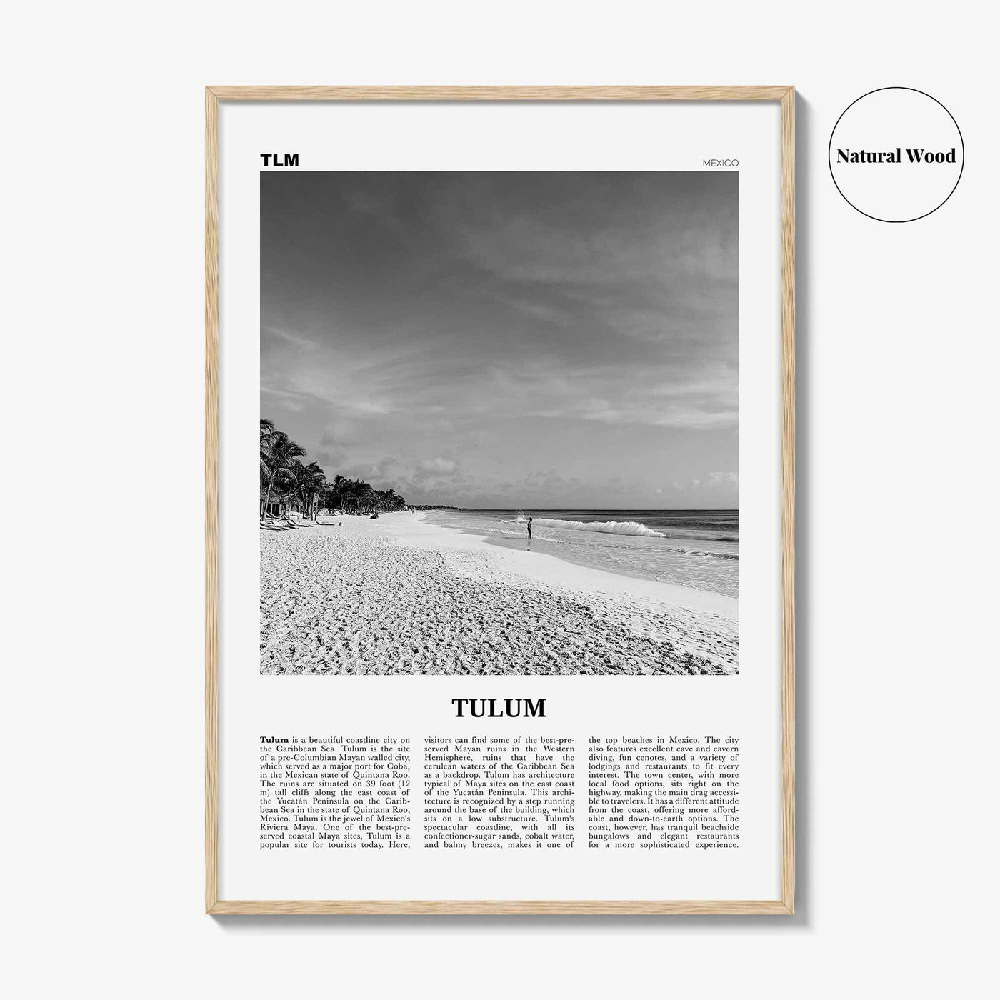 Tulum Print Black and White No 1, Tulum Wall Art, Tulum Poster, Tulum Photo, Tulum Wall Decor, City Art Print, Mexico Print