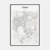 Tunis Map Portrait Poster