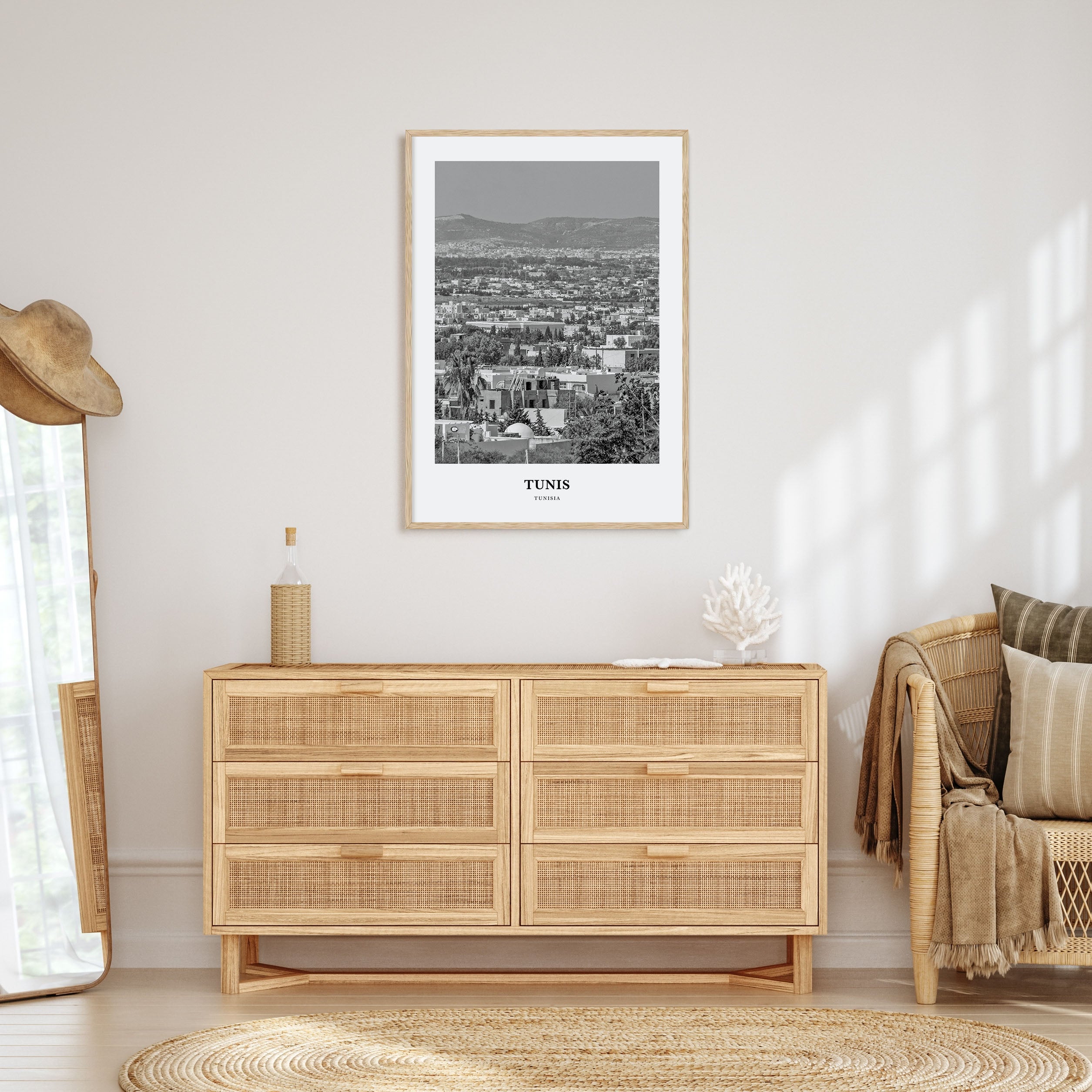 Tunis Portrait B&W Poster