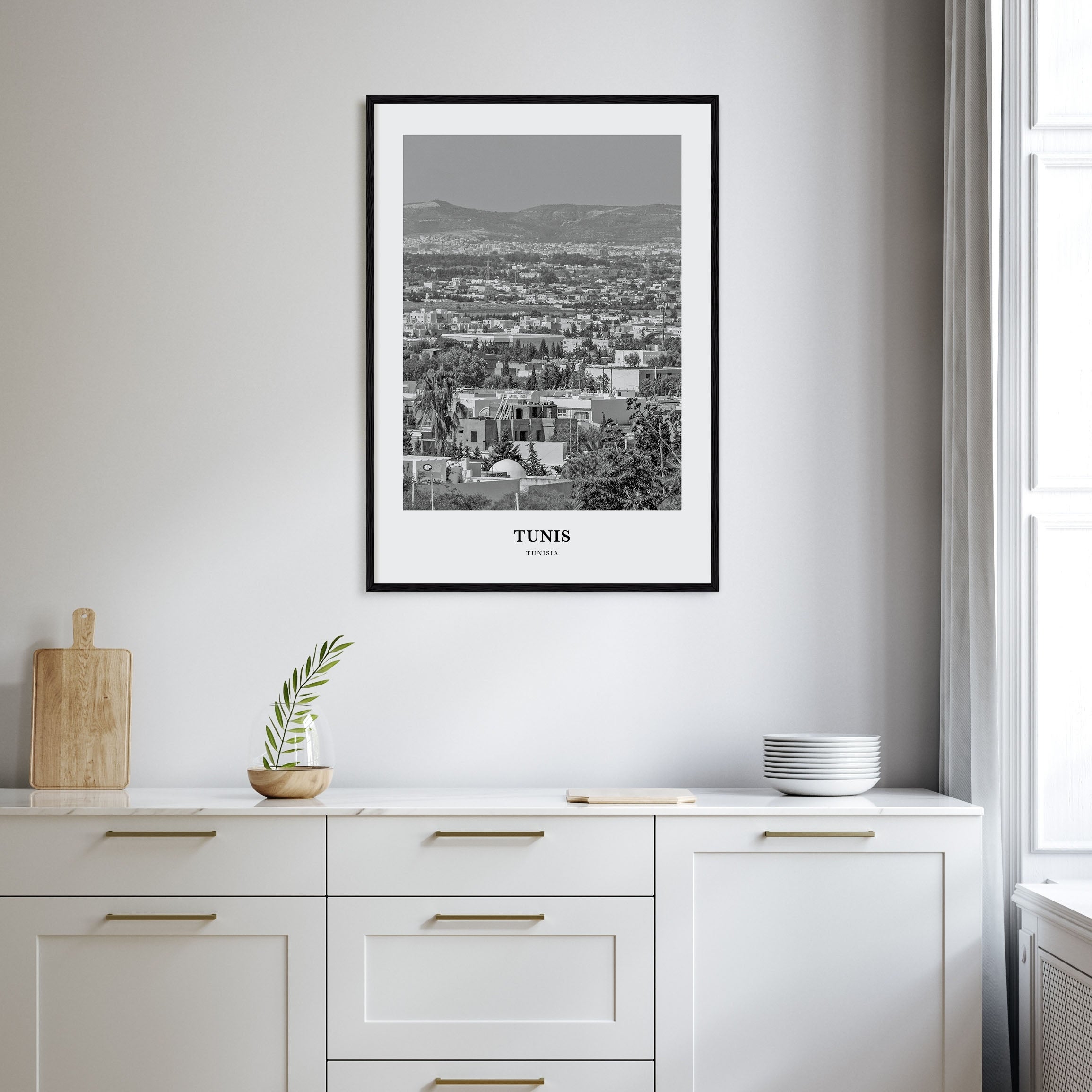 Tunis Portrait B&W Poster