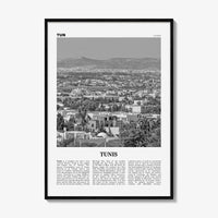 Tunis Print Black and White, Tunis Wall Art, Tunis Poster, Tunis Photo, Tunis Wall Decor, Tunisia, Tūnis, Tunisie, Africa