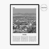 Tunis Print Black and White, Tunis Wall Art, Tunis Poster, Tunis Photo, Tunis Wall Decor, Tunisia, Tūnis, Tunisie, Africa