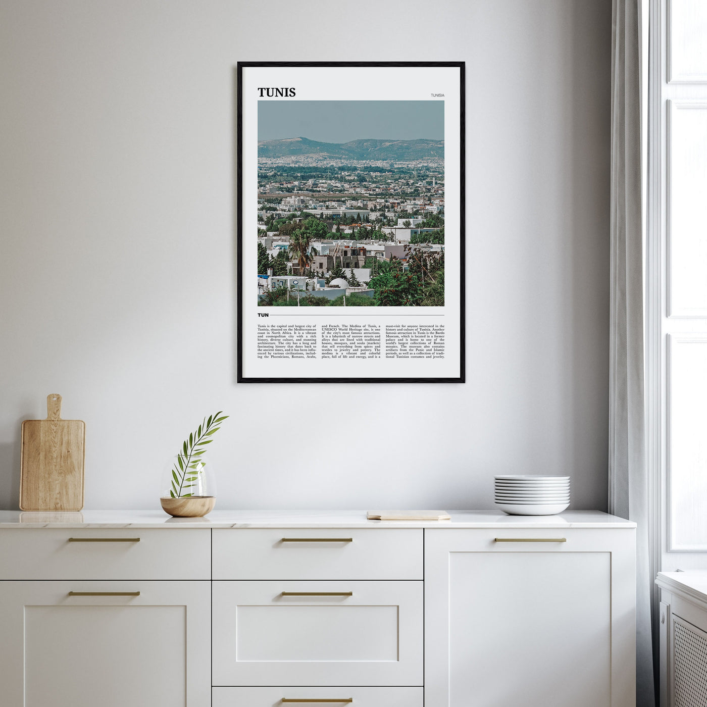 Tunis Travel Color Poster