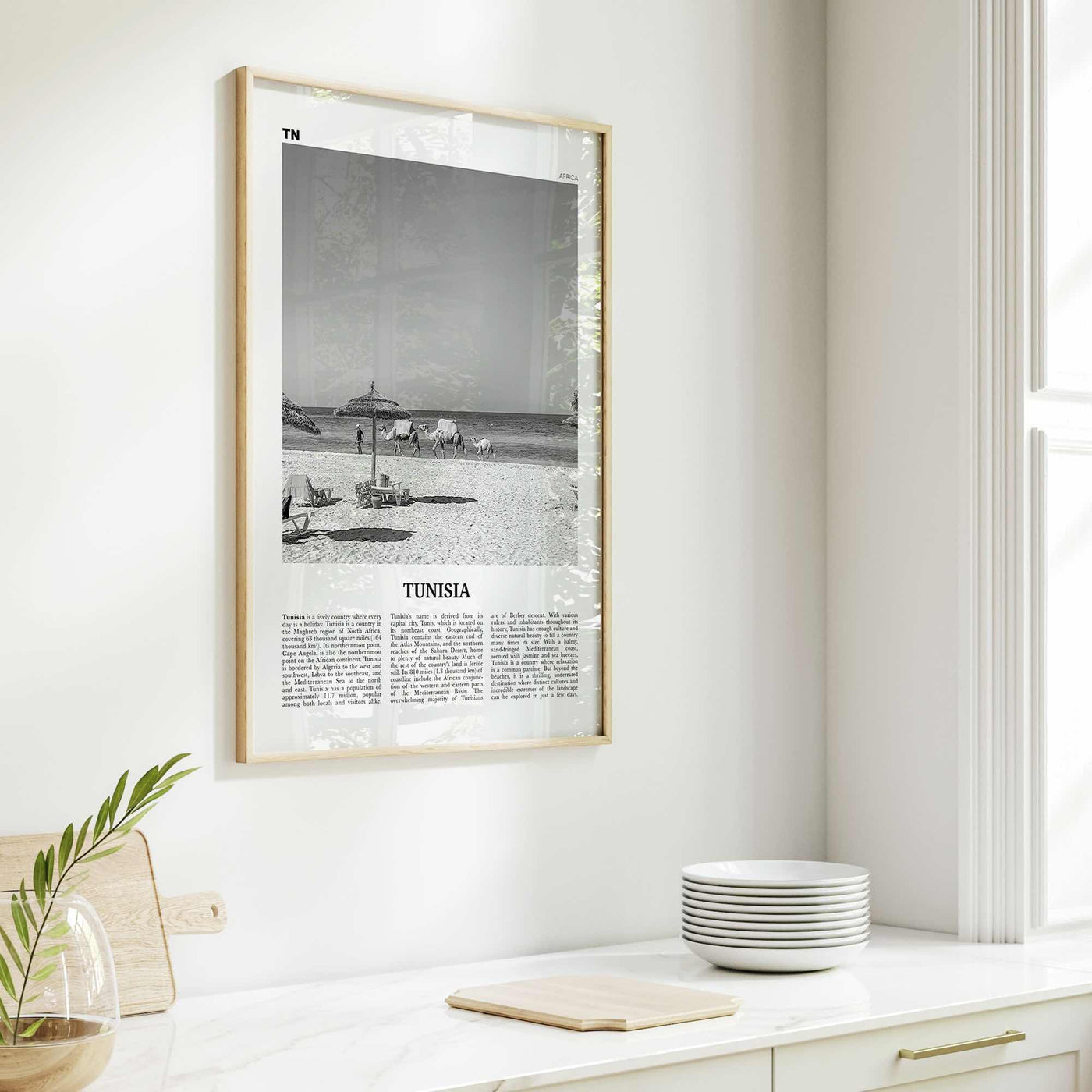 Tunisia Print Black and White, Tunisia Wall Art, Tunisia Poster, Tunisia Photo, Tūnis, Tunisie, Tunis, Tunisienne, Maghreb, Africa