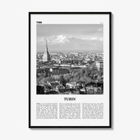 Turin Print Black and White, Turin Wall Art, Turin Poster, Turin Photo, Turin Wall Décor, Torino Poster Print, Piedmont, Italy, Italia,