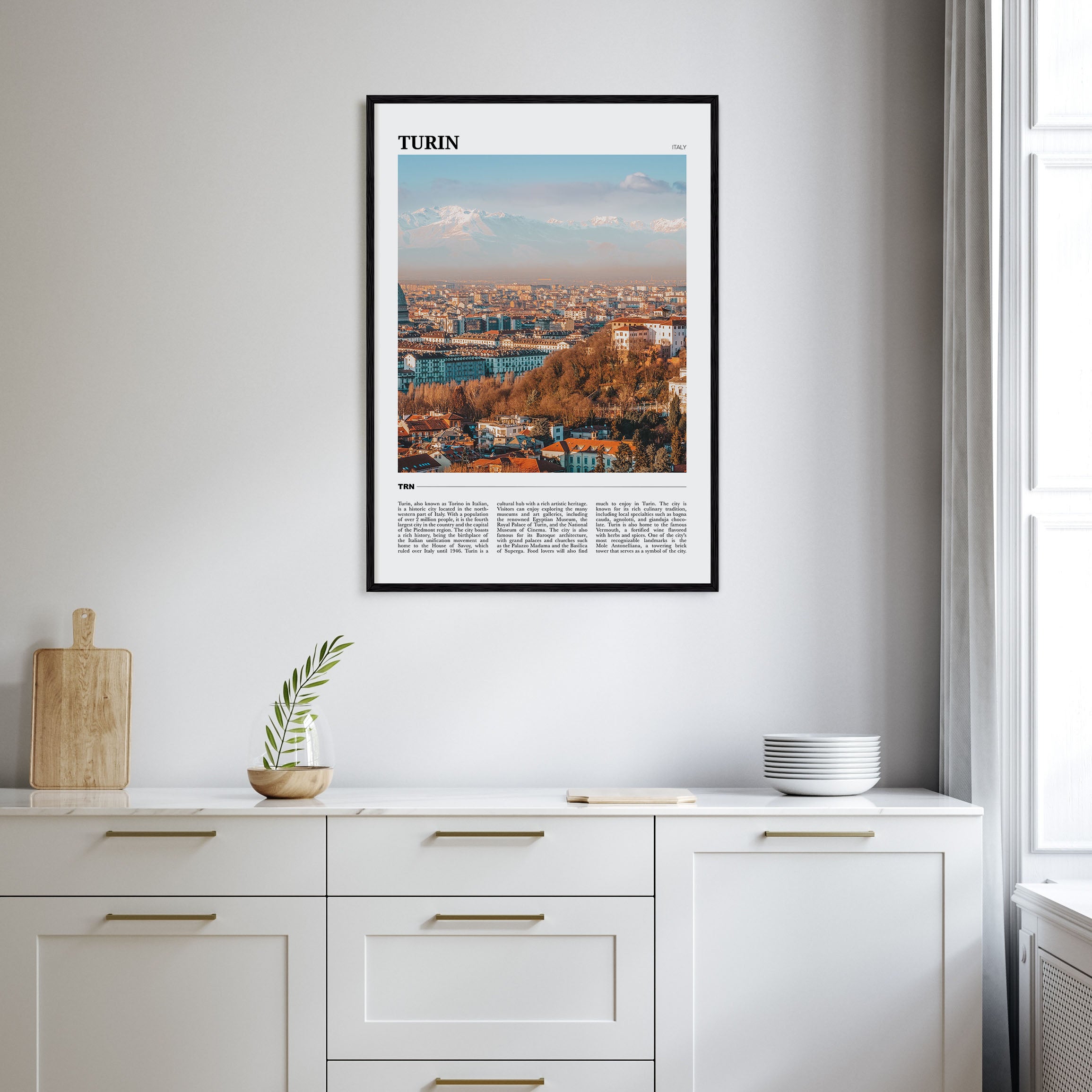 Turin Travel Color Poster