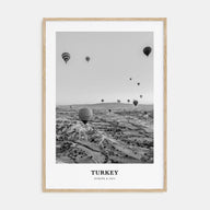 Turkey Portrait B&W Poster