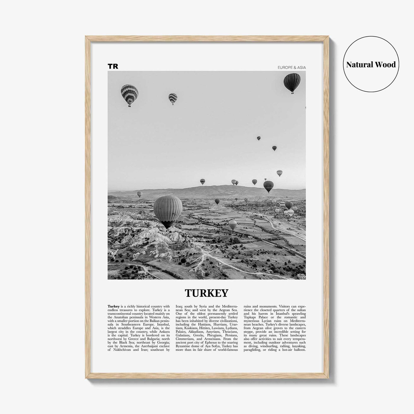 Turkey Print Black and White, Turkey Wall Art, Turkey Poster, Turkey Photo, Turkey Wall Decor, Türkiye, Ankara, Istanbul, Balkan, Turkish