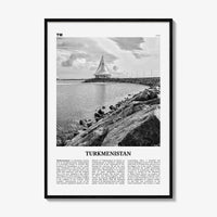 Turkmenistan Print Black and White, Turkmenistan Wall Art, Turkmenistan Poster, Turkmenistan Photo, Türkmenistan, Turkmenia, Ashgabat, Asia