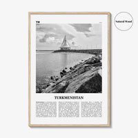 Turkmenistan Print Black and White, Turkmenistan Wall Art, Turkmenistan Poster, Turkmenistan Photo, Türkmenistan, Turkmenia, Ashgabat, Asia