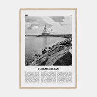 Turkmenistan Travel B&W Poster