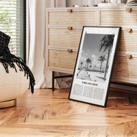 Turks and Caicos Islands Print Black and White, Turks and Caicos Wall Art, Turks and Caicos Poster, Turks and Caicos Photo