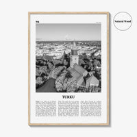 Turku Print Black and White, Turku Wall Art, Turku Poster, Turku Photo, Turku Wall Décor, Turku Map, Finland