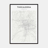 Tuscaloosa Map Portrait Poster