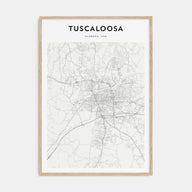 Tuscaloosa Map Portrait Poster