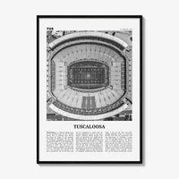 Tuscaloosa Print Black and White No 1, Tuscaloosa Wall Art, Tuscaloosa Poster, Tuscaloosa Photo, Tuscaloosa Wall Décor, Alabama, USA