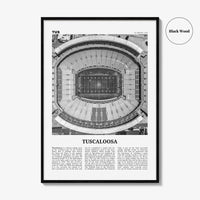 Tuscaloosa Print Black and White No 1, Tuscaloosa Wall Art, Tuscaloosa Poster, Tuscaloosa Photo, Tuscaloosa Wall Décor, Alabama, USA