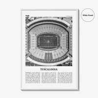 Tuscaloosa Print Black and White No 1, Tuscaloosa Wall Art, Tuscaloosa Poster, Tuscaloosa Photo, Tuscaloosa Wall Décor, Alabama, USA