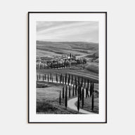 Tuscany Photo B&W Poster
