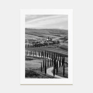 Tuscany Photo B&W Poster
